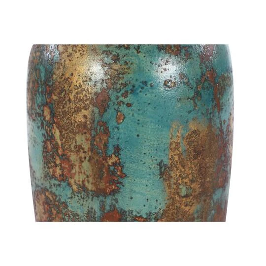 16" Blue Ceramic Rustic Vase 7 16" Blue Ceramic Rustic Vase - Image 5