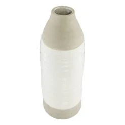 Gray Stoneware Coastal Style Vase 12 Gray Stoneware Coastal Style Vase -Flowers Michael Store D401600S 2