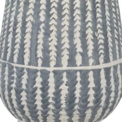 White Stoneware Farmhouse Vase -Flowers Michael Store D401603S 3