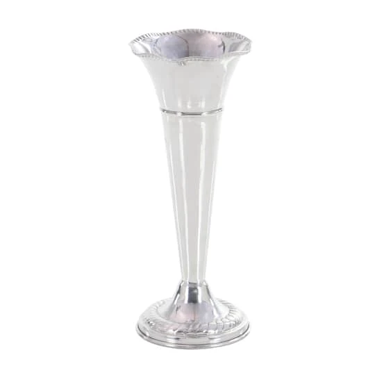 15" Silver Aluminum Traditional Vase 5 15" Silver Aluminum Traditional Vase - Image 3