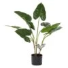 Tall Artificial Anthurium Leaf Plant WMetal Pot For Indoor Decor, 18" -Flowers Michael Store D404857S 1
