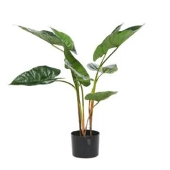 Tall Artificial Anthurium Leaf Plant WMetal Pot For Indoor Decor, 18" -Flowers Michael Store D404857S 3