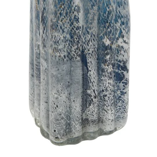 Blue Glass Contemporary Vase Set 8 Blue Glass Contemporary Vase Set - Image 6