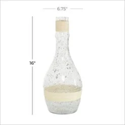 16" Clear Glass Coastal Vase -Flowers Michael Store D405018S 5