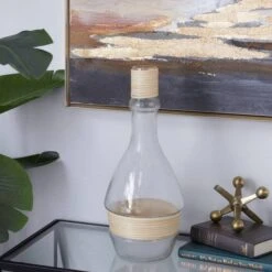 16" Clear Glass Coastal Vase -Flowers Michael Store D405018S 6