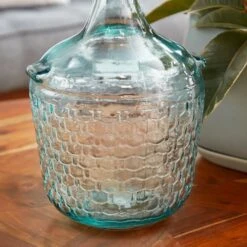 12" Clear Glass Farmhouse Vase -Flowers Michael Store D405019S 3