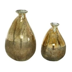 Gold Glass Rustic Vase Set -Flowers Michael Store D405029S 2