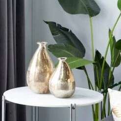 Gold Glass Rustic Vase Set -Flowers Michael Store D405029S 6
