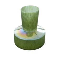 12" Jade Green Magician's Hat Modern Glass Vase -Flowers Michael Store D405032S 2