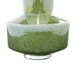 12" Jade Green Magician's Hat Modern Glass Vase -Flowers Michael Store D405032S 3