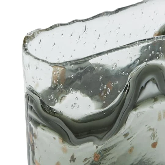 Gray Glass Contemporary Vase Set 8 Gray Glass Contemporary Vase Set - Image 6