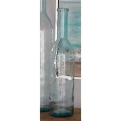 30" Aquamarine Farmhouse Glass Vase -Flowers Michael Store D405043S 5