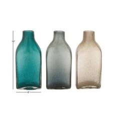 CosmoLiving By Cosmopolitan Multi Colored Coastal Glass Vase Set 21 CosmoLiving By Cosmopolitan Multi Colored Coastal Glass Vase Set -Flowers Michael Store D405048S 8
