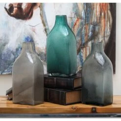 CosmoLiving By Cosmopolitan Multi Colored Coastal Glass Vase Set 22 CosmoLiving By Cosmopolitan Multi Colored Coastal Glass Vase Set -Flowers Michael Store D405048S 9