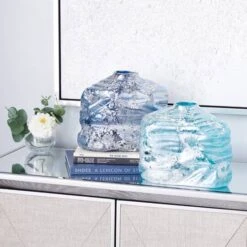 Blue Contemporary Glass Vase Set -Flowers Michael Store D405050S 10