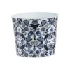 12" Oriental Blue And White Classic Round Metal Planter -Flowers Michael Store D478453S 1