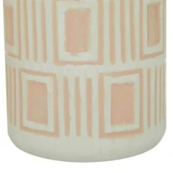 Set Of 2 White Stoneware Farmhouse Vase, 7.5", 9.75" -Flowers Michael Store D490003S 4