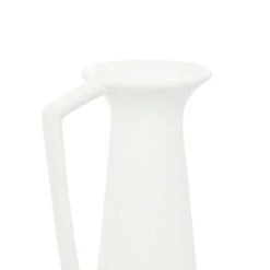 CosmoLiving By Cosmopolitan Set Of 3 White Ceramic Modern Vase, 17", 16", 16" -Flowers Michael Store D490030S 6