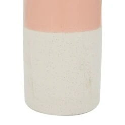Pink Ceramic Modern Vase, 11" X 5" X 5" -Flowers Michael Store D490037S 3