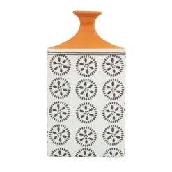 White Stoneware Transitional Vase, 14" X 8" X 7" -Flowers Michael Store D490058S 5