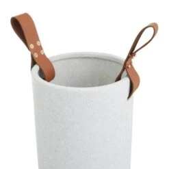 CosmoLiving By Cosmopolitan White Stoneware Contemporary Vase, 15" X 12" -Flowers Michael Store D490062S 3