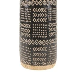 Black Porcelain Eclectic Vase, 18" X 6" X 6" -Flowers Michael Store D492364S 3