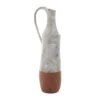 White Ceramic Farmhouse Vase, 23" X 6" X 7" 2 White Ceramic Farmhouse Vase, 23" X 6" X 7" -Flowers Michael Store D492373S 1