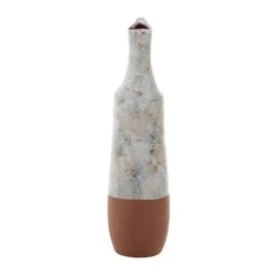 White Ceramic Farmhouse Vase, 23" X 6" X 7" 13 White Ceramic Farmhouse Vase, 23" X 6" X 7" -Flowers Michael Store D492373S 2