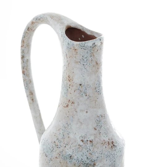 White Ceramic Farmhouse Vase, 23" X 6" X 7" 7 White Ceramic Farmhouse Vase, 23" X 6" X 7" - Image 5