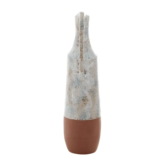White Ceramic Farmhouse Vase, 23" X 6" X 7" 9 White Ceramic Farmhouse Vase, 23" X 6" X 7" - Image 7