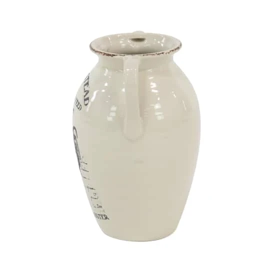 Set Of 3 White Porcelain Farmhouse Vase, 8" X 10" 8 Set Of 3 White Porcelain Farmhouse Vase, 8" X 10" - Image 6