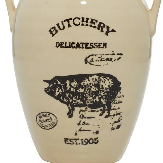 Set Of 3 White Porcelain Farmhouse Vase, 8" X 10" 10 Set Of 3 White Porcelain Farmhouse Vase, 8" X 10" - Image 8