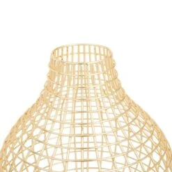 CosmoLiving By Cosmopolitan Gold Iron Modern Vase, 14" X 13" X 13" -Flowers Michael Store D494157S 3