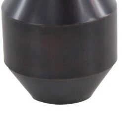 Dark Brown Metal Rustic Vase, 12" X 8" X 8" 15 Dark Brown Metal Rustic Vase, 12" X 8" X 8" -Flowers Michael Store D494165S 5