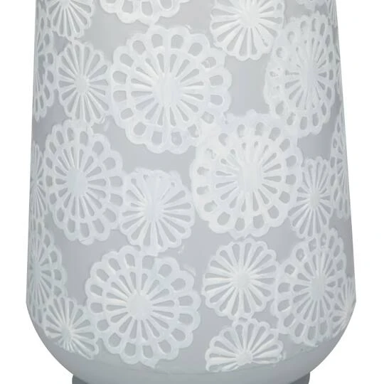 16" Gray Iron French Country Vase 6 16" Gray Iron French Country Vase - Image 4