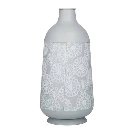 16" Gray Iron French Country Vase 8 16" Gray Iron French Country Vase - Image 6