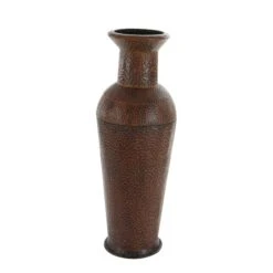 Set Of 3 Brown Metal Traditional Vase, 50", 35", 26" 15 Set Of 3 Brown Metal Traditional Vase, 50", 35", 26" -Flowers Michael Store D494175S 3