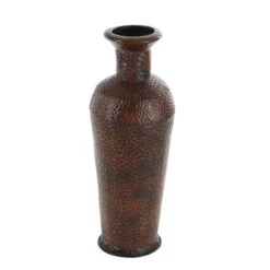 Set Of 3 Brown Metal Traditional Vase, 50", 35", 26" 16 Set Of 3 Brown Metal Traditional Vase, 50", 35", 26" -Flowers Michael Store D494175S 4