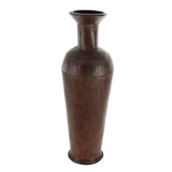 Set Of 3 Brown Metal Traditional Vase, 50", 35", 26" 17 Set Of 3 Brown Metal Traditional Vase, 50", 35", 26" -Flowers Michael Store D494175S 5