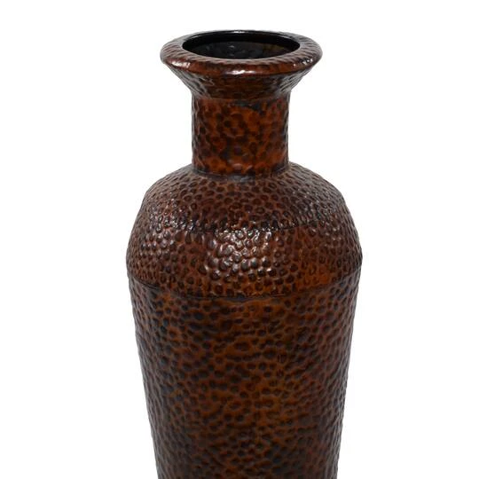Set Of 3 Brown Metal Traditional Vase, 50", 35", 26" 9 Set Of 3 Brown Metal Traditional Vase, 50", 35", 26" - Image 7
