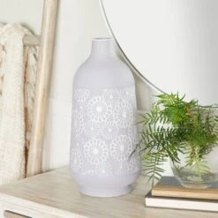 Grey Iron French Country Vase, 16" X 8" X 8" -Flowers Michael Store D494178S 7