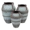 Set Of 3 Blue Metal Rustic Vase, 26", 23", 19" -Flowers Michael Store D494196S 1