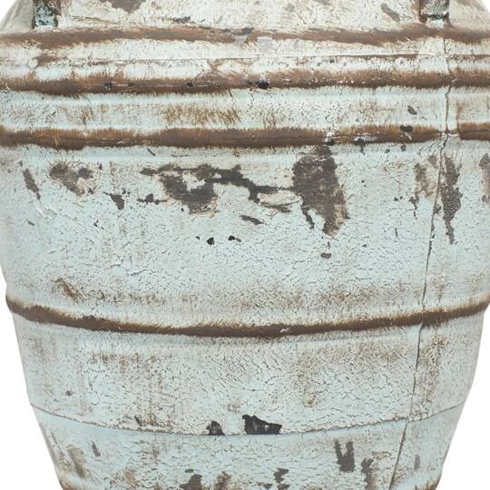 Set Of 3 Blue Metal Rustic Vase, 26", 23", 19" 11 Set Of 3 Blue Metal Rustic Vase, 26", 23", 19" - Image 9