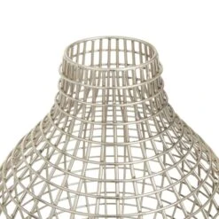 CosmoLiving By Cosmopolitan Silver Iron Modern Vase, 13" X 13" X 14" 13 CosmoLiving By Cosmopolitan Silver Iron Modern Vase, 13" X 13" X 14" -Flowers Michael Store D494197S 3