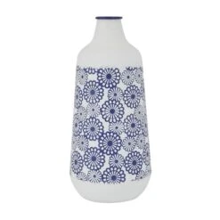 White Iron French Country Vase, 22" X 13" X 10" -Flowers Michael Store D494207S 2