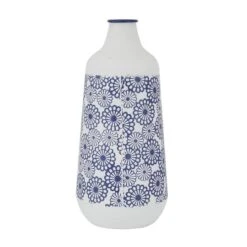 White Iron French Country Vase, 22" X 13" X 10" -Flowers Michael Store D494207S 5