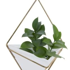 CosmoLiving By Cosmopolitan Set Of 2 White Metal Contemporary Planter, 7" X 9" 13 CosmoLiving By Cosmopolitan Set Of 2 White Metal Contemporary Planter, 7" X 9" -Flowers Michael Store D501354S 3