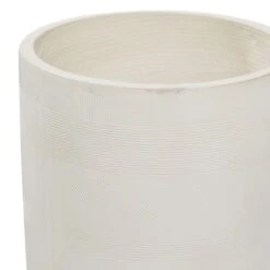 Set Of 2 White Polystone Contemporary Planter, 13" 16" 13 Set Of 2 White Polystone Contemporary Planter, 13" 16" -Flowers Michael Store D501360S 3