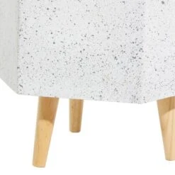 Set Of 2 White MgO Contemporary Planter 15", 17" 15 Set Of 2 White MgO Contemporary Planter 15", 17" -Flowers Michael Store D501366S 4