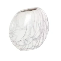 Set Of 3 Grey Stoneware Contemporary Vase, 9" X 8" 19 Set Of 3 Grey Stoneware Contemporary Vase, 9" X 8" -Flowers Michael Store D502645S 3